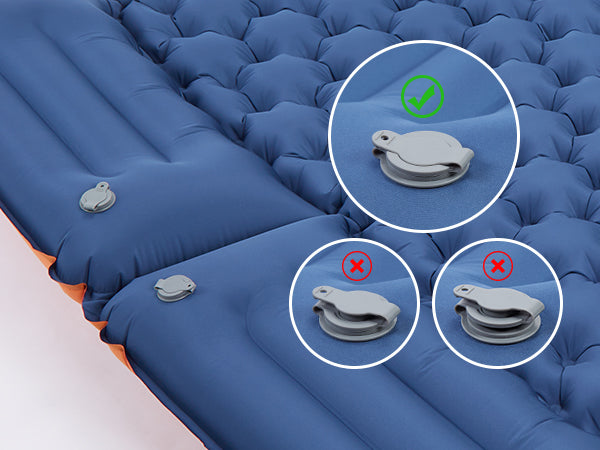 CAMULAND Camping Mattress 2 Person, Double Sleeping Pad for Camping Mat Inflatable Air Bed with Pillow Built-in Foot Pump Backpacking Hiking Traveling Gear Compact Self Inflating Visit the CAMULAND Store