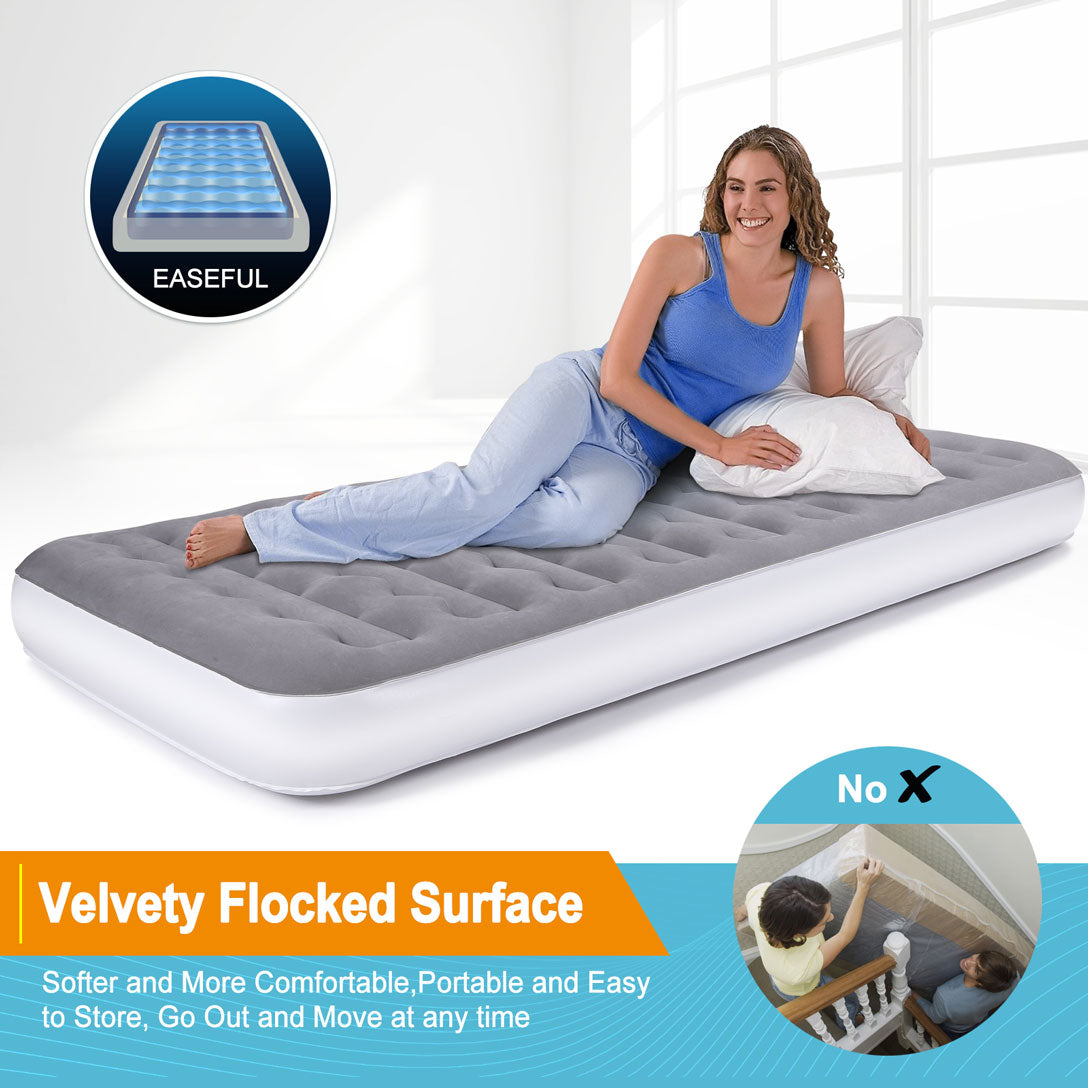 Lightweight Inflatable Bed Camping Air Mattress for Home, Travel, RV Tent and SUV Truck