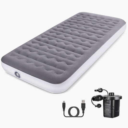 Air Mattress, Camping Lightweight Inflatable Bed with Electric Air Pump for Home, Travel, RV Tent and SUV Truck