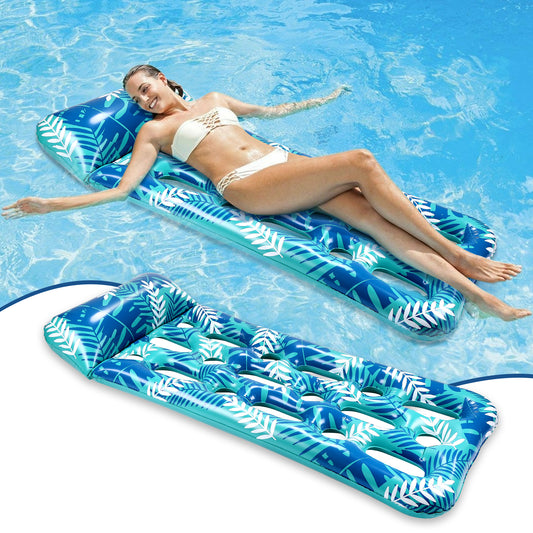 CAMULAND 70 Inches X 30 Inches Inflatable Lounge Pool with Headrest