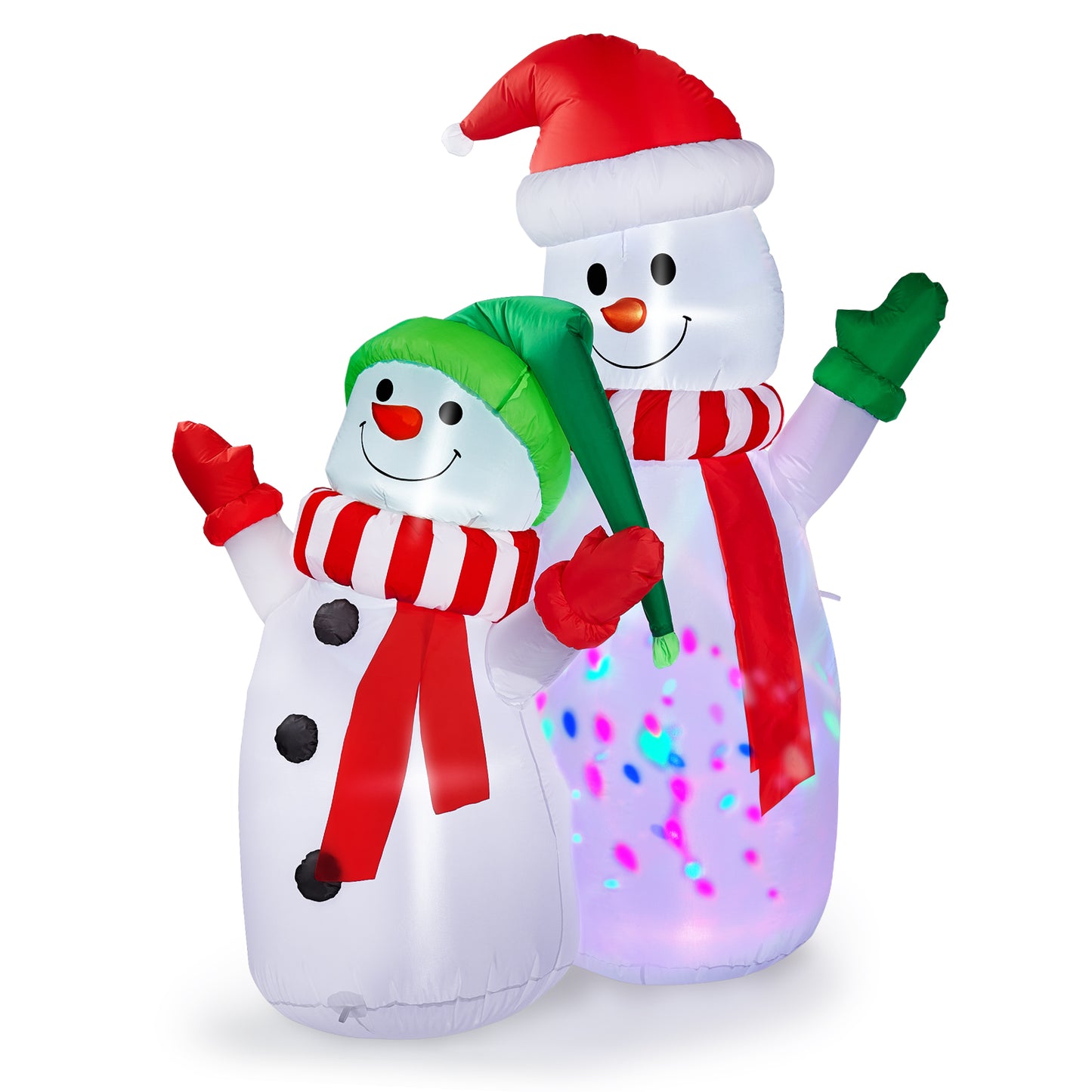 Christmas Decorations, CAMULAND 6FT Christmas Blow Up Yard Decorations Outdoor Inflatables Ornaments Snowman with Built-in LED Lights, Large Christmas Decor for Garden Party Indoor