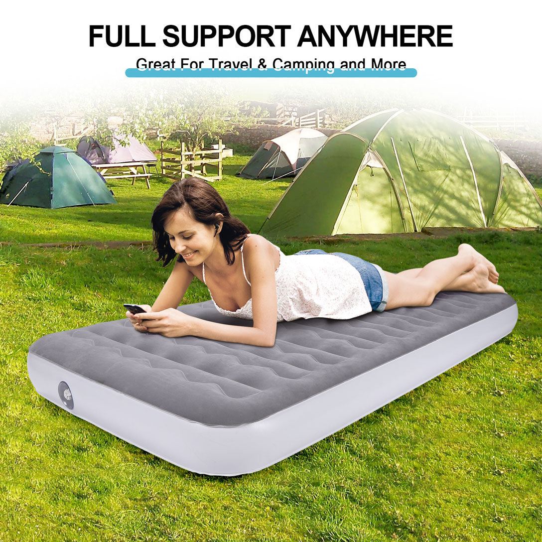 Lightweight Inflatable Bed Camping Air Mattress for Home, Travel, RV Tent and SUV Truck